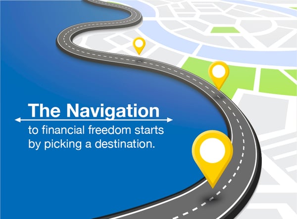Navigation road map image_Financial Freedom planning landing page